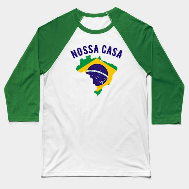 Our House Brasil Baseball T-Shirt by MessageOnApparel